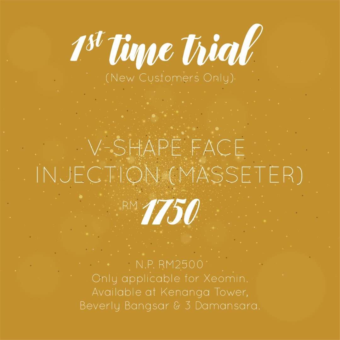 First Time Trial Promo V-Shape Face Injection Xeomin