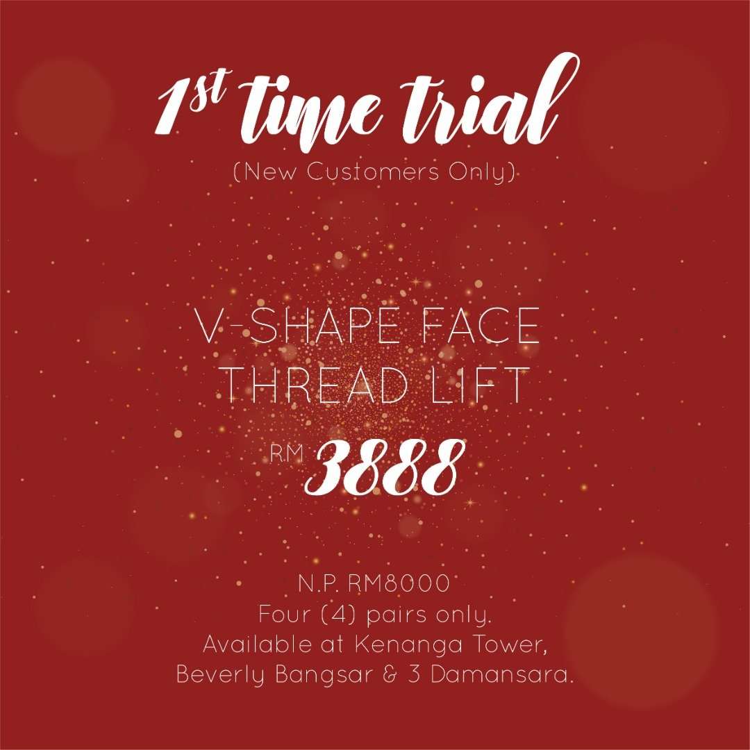 First Time Trial Promo, V-Shape Face Thread Lift
